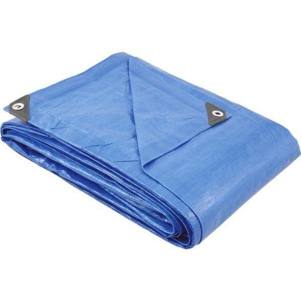 Lona Polietileno Encerada E Impermeável Azul 8X7M - Vonder