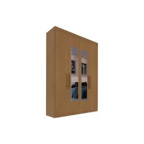 Guarda Roupa Casal 4 Portas (2 c/ Espelho) e 2 Gavetas PH 1714 Carvalho Vermontt - Herval
