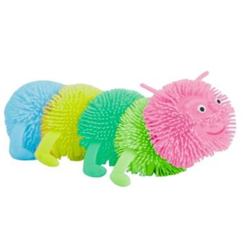 Mania Flofys Centopeia Colorida DM Toys Fidget Fofinho para Apertar Relaxar Brinquedo Recreativo