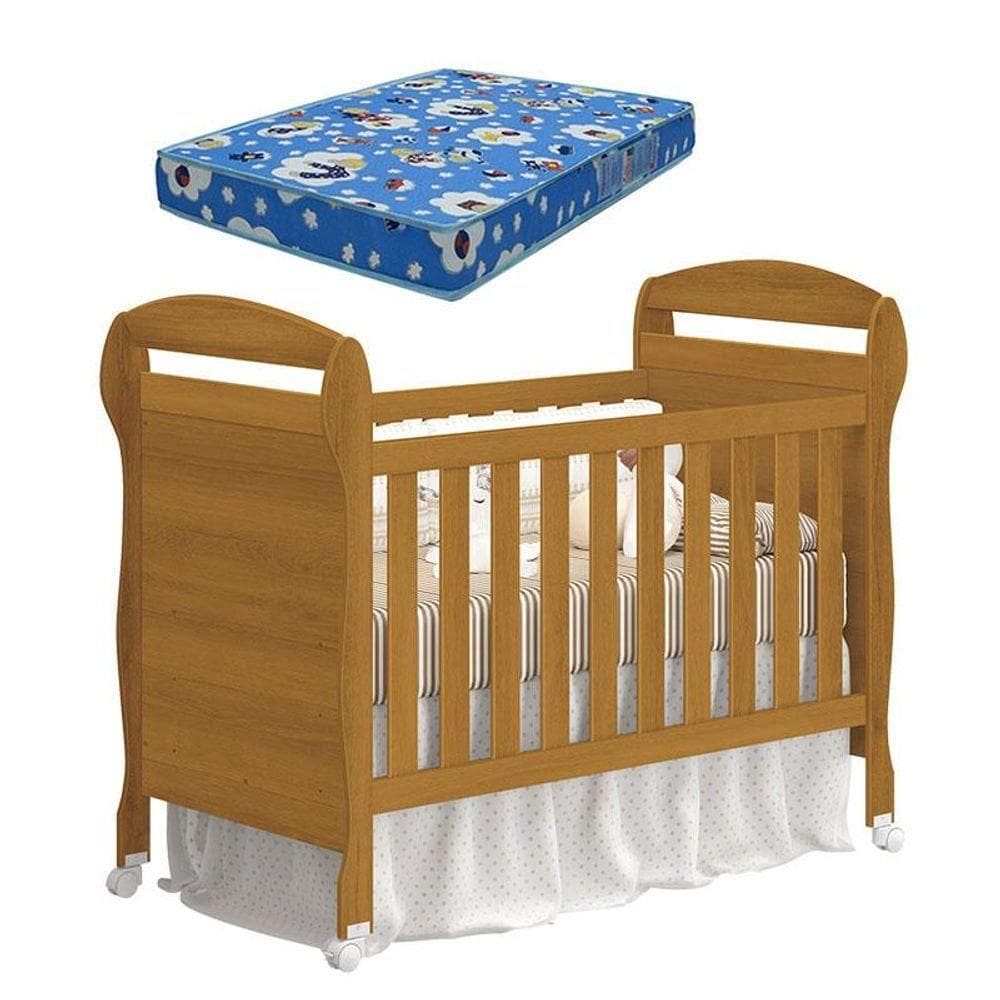 Berço Americano Danny Savana Com Colchão Ortobom - Reller