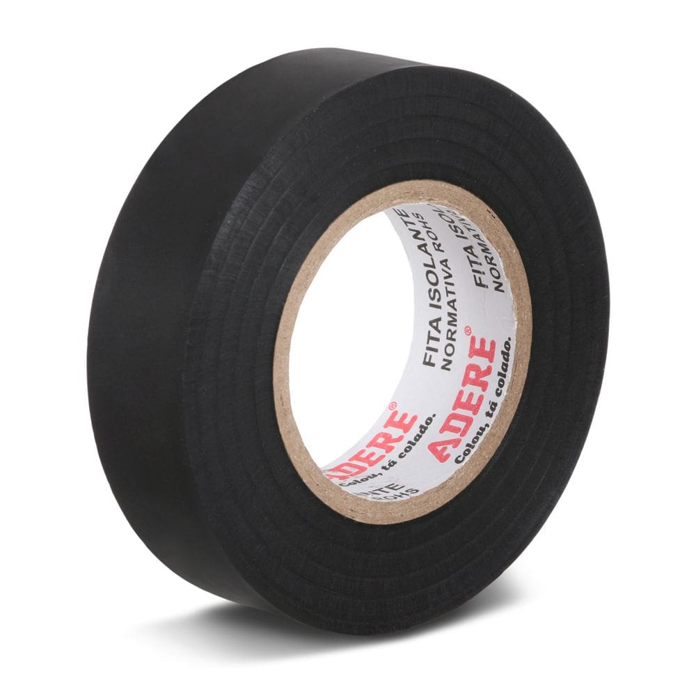 Fita Isolante Preta 19mm x 20 Mts - Adere
