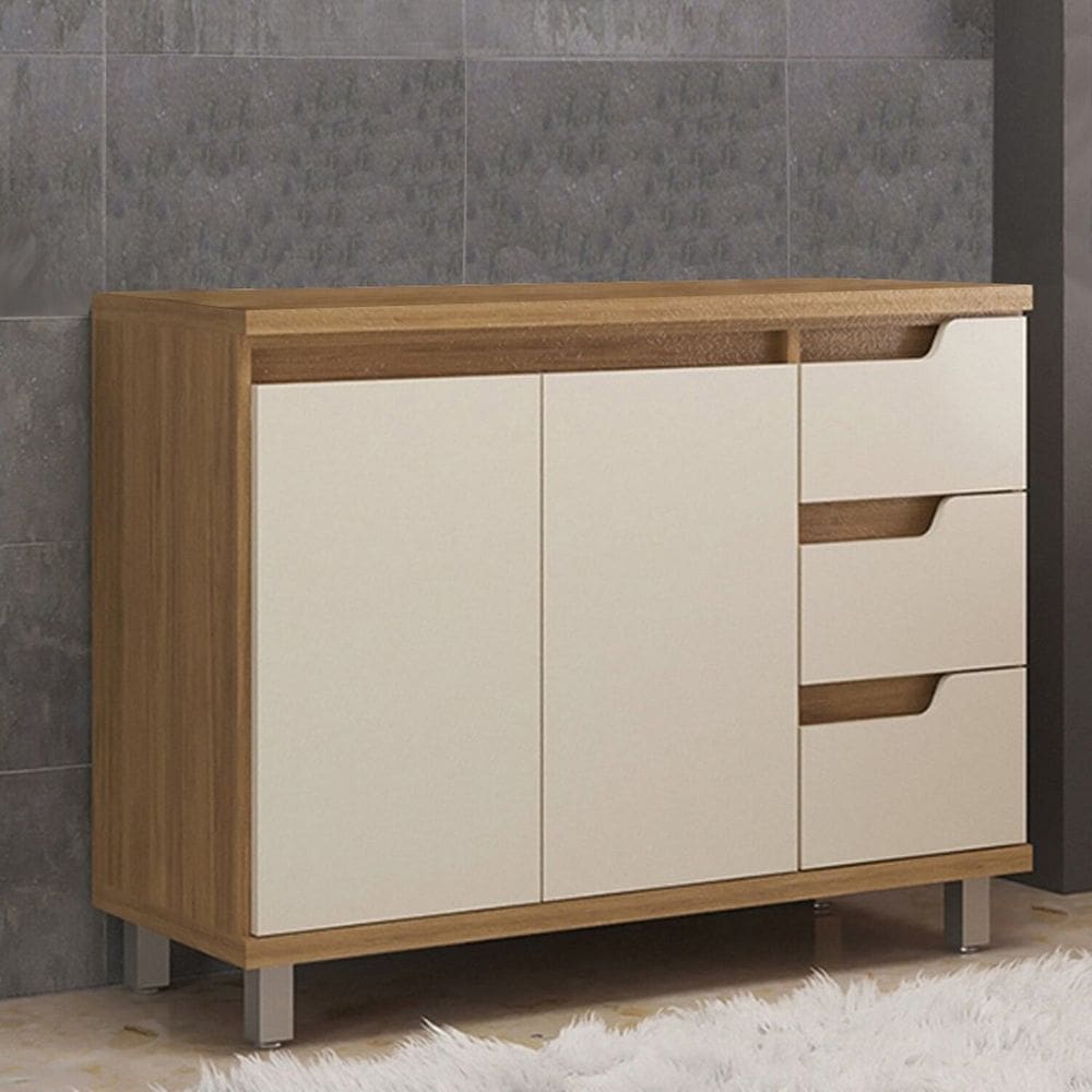 Gabinete para Banheiro 100cm sem Cuba Itapuã/Off White