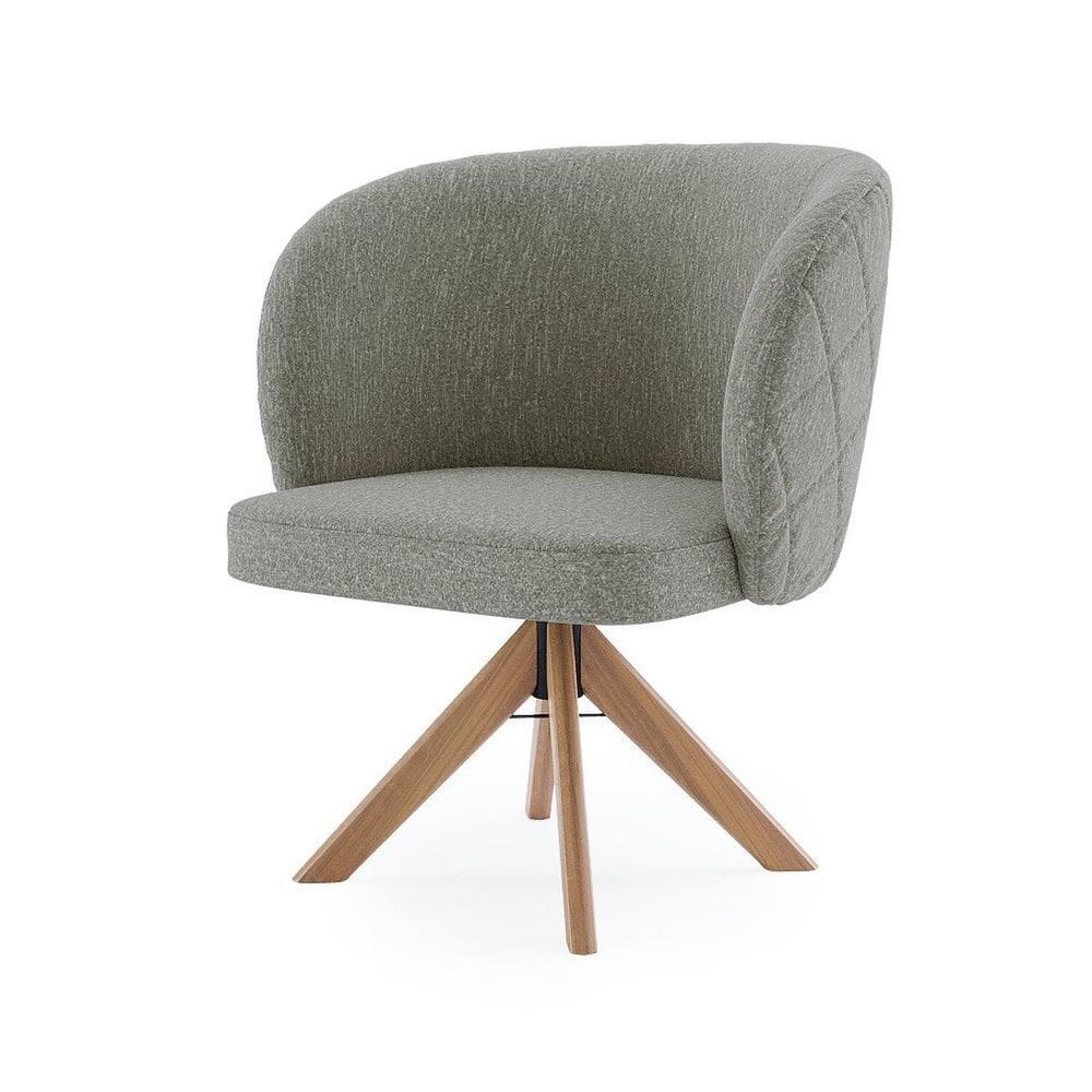 Cadeira para Sala de Estar em Madeira Maciça West Cinza