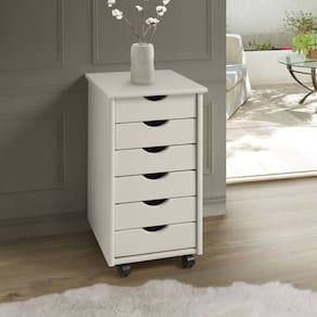 Móveis para Quarto Gaveteiro 6 Gavetas Simon Branco