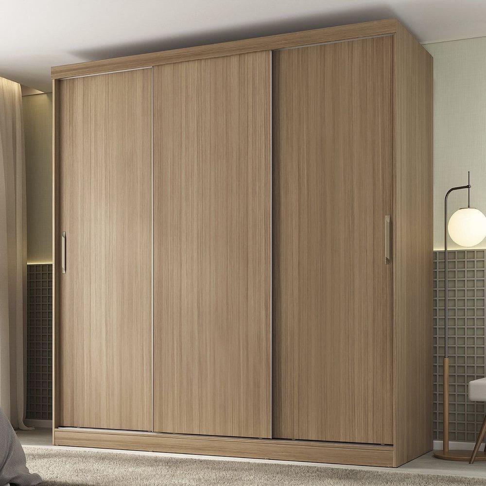 Guarda-roupa 3 Portas Araçá Cabecasa Madeiramadeira Nogueira
