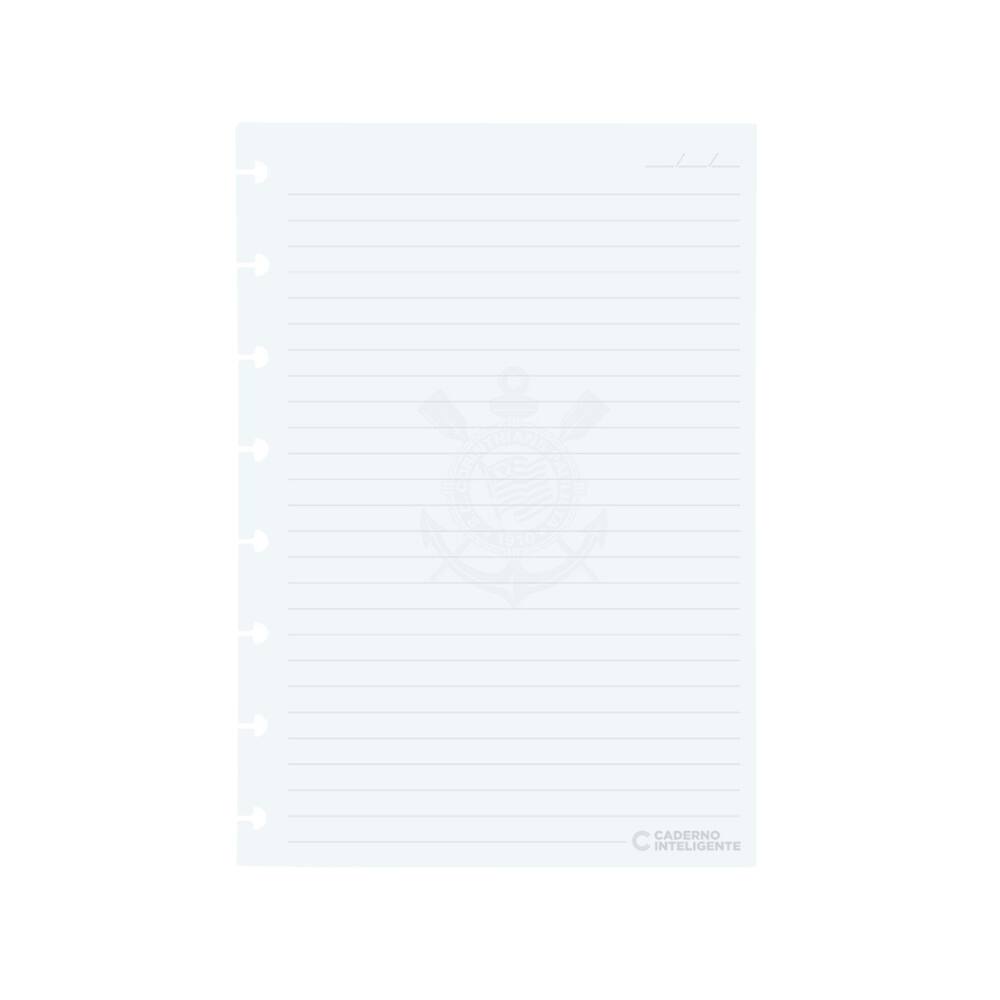Refil Caderno Inteligente Pautado 90g 50Fls A5 - Corinthians