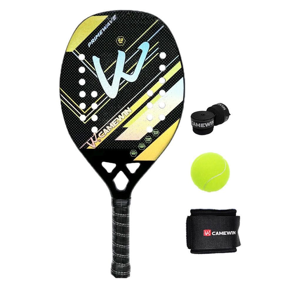 Raquete de tênis de padel CAMEWIN em fibra de carbono 18k 360g + 10g