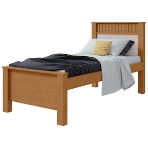 Cama Solteiro Athenas - Lopas Amendoa Clean/off White