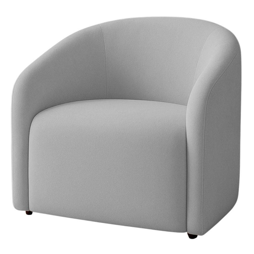 Poltrona Orgânica Decorativa Lara Boucle 7 Decor Prata