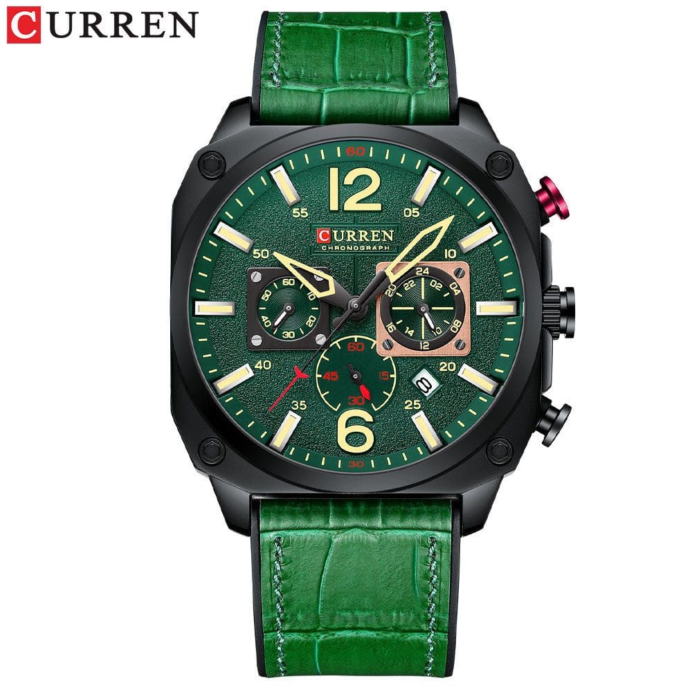 Relógio Masculino Curren 8398 Technos Preto E Marrom