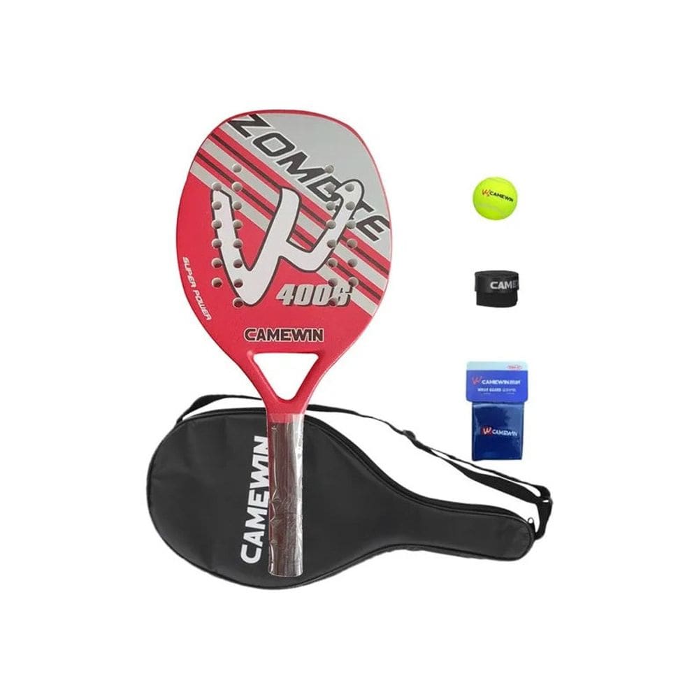 Raquete de tênis de praia Camewin Ultra Ca Fibra de Carbono e EVA
