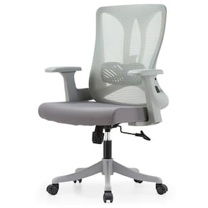 Cadeira Escritório Nr-17 Giratória Diretor Blm768d Blume Tela Mesh Cinza Base Rodizio Nylon