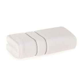 Toalha Banhão Fio Twist 100% Algodão Plaza Branco/preto