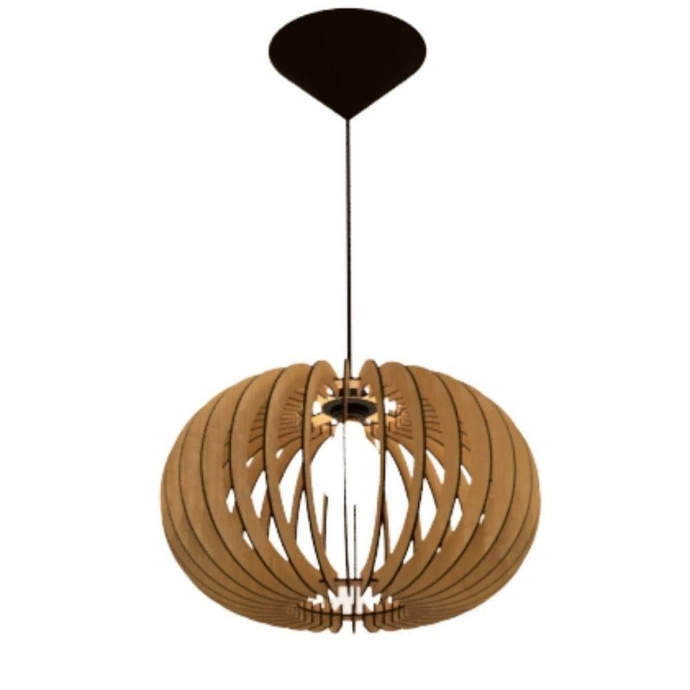 Luminária Teto Tipo Pendente Urano Mdf - Completa Mdf Cru