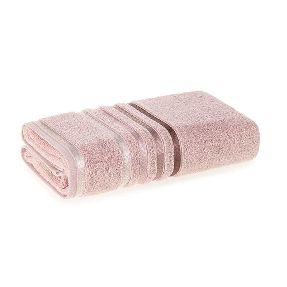 Toalha De Banho Lumina Fio Penteado Max Karsten Rosé/rosa