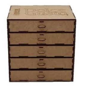 Porta Capsula Com 5 Gavetas Em Mdf