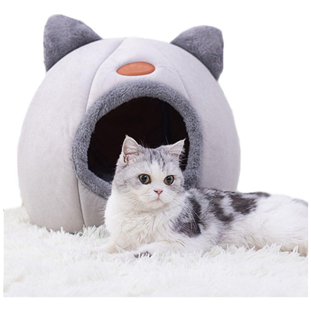 Cama de tenda para animais de estimação Cave Cat/Dog Grey 40x40cm