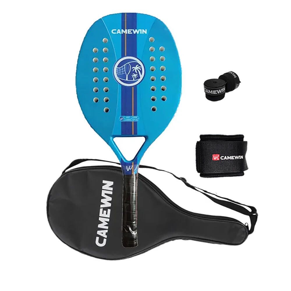 Raquete de tênis de padel CAMEWIN em fibra de carbono 18k 360g + 10g