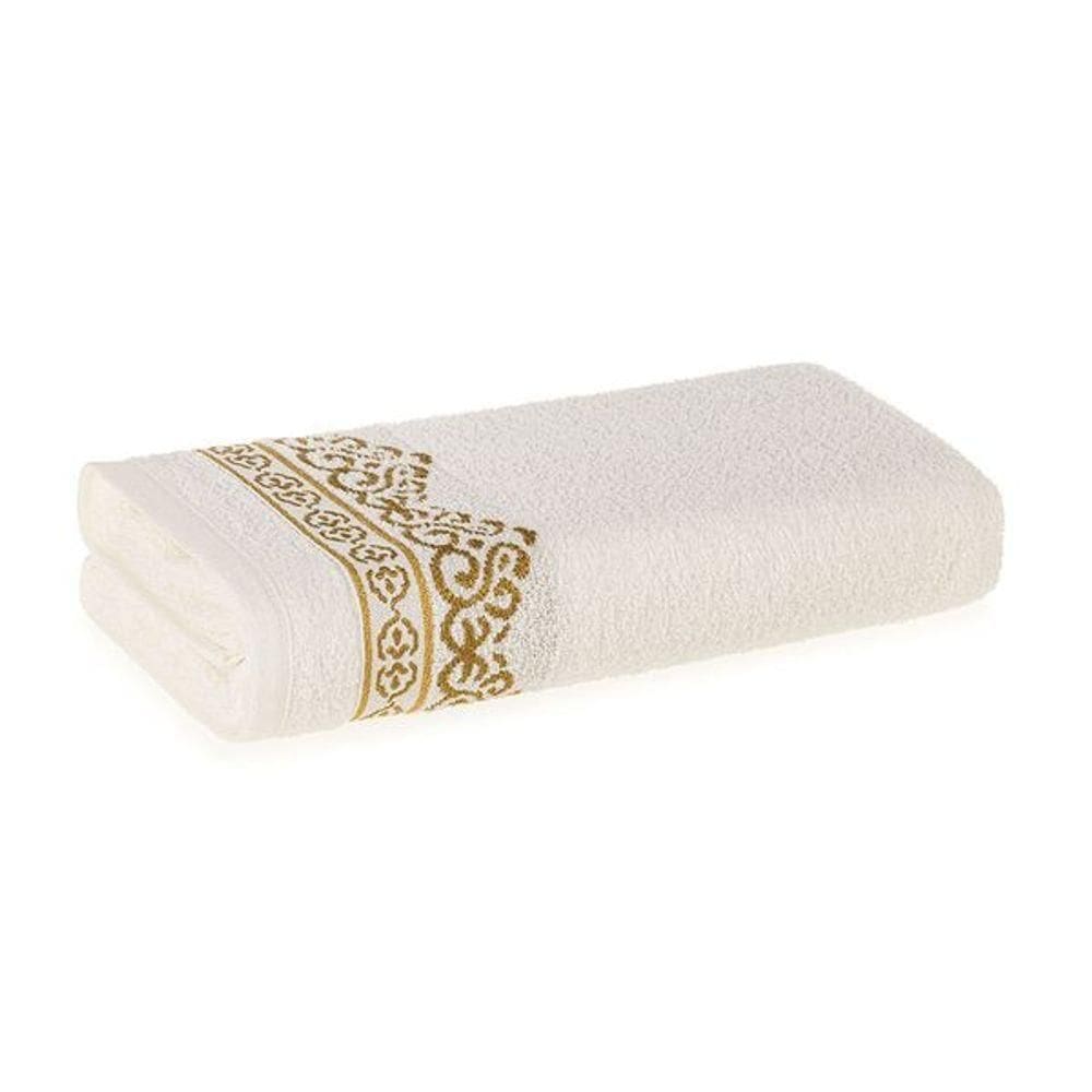 Toalha De Rosto Fio Cardado Mayan Ivory/dourado