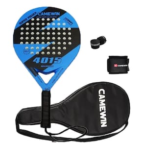 Raquete de tênis de padel CAMEWIN em fibra de carbono 18k 360g + 10g