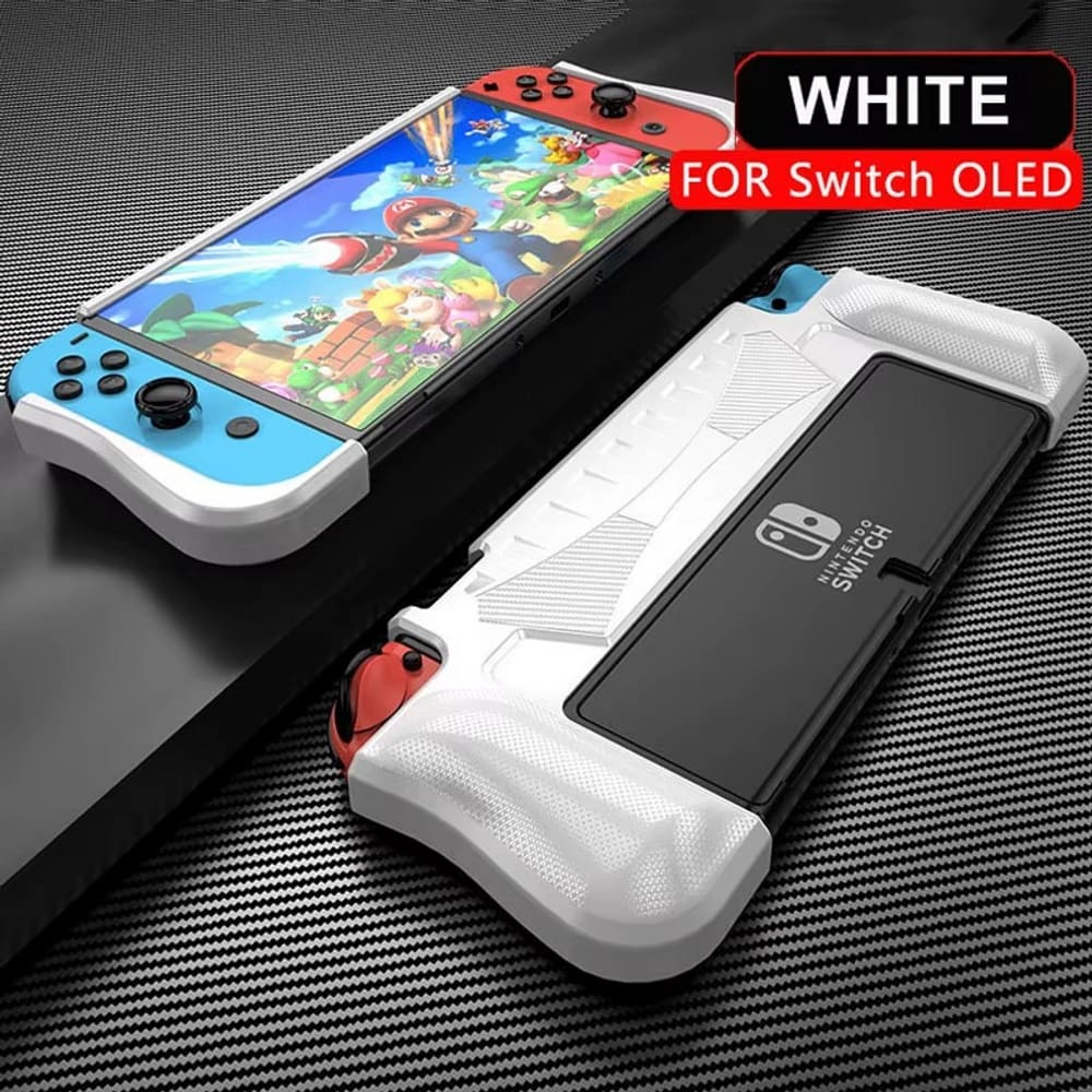 Capa Branca Silicone Switch OLED Compatível com Dock