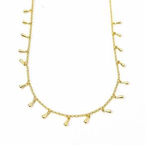 Colar Choker Gotinhas Maciças Banhado A Ouro 18k