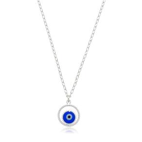 Colar Feminino Olho Grego Prata 925