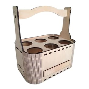 Porta Garrafa Mdf 6 Lugares Suporte Cerveja