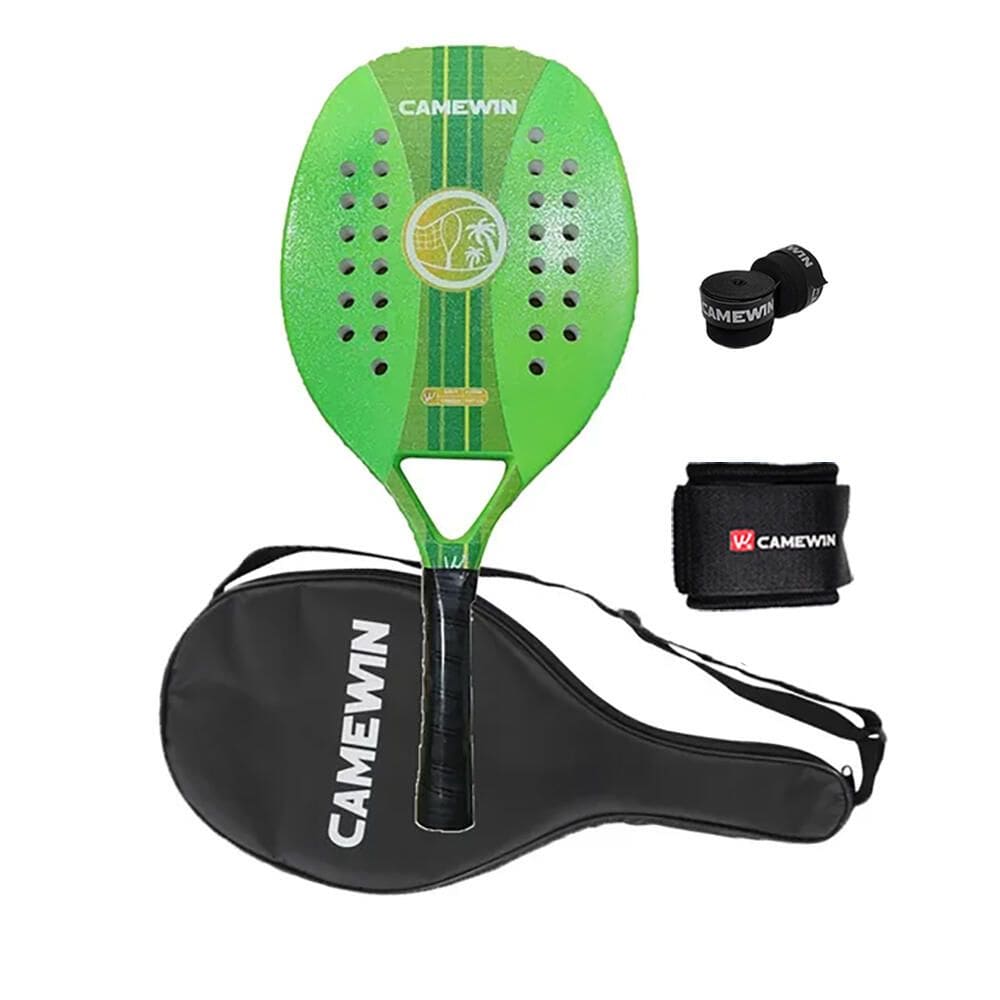 Raquete de tênis de padel CAMEWIN em fibra de carbono 18k 360g + 10g