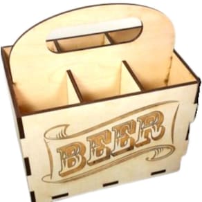 Porta Garrafa Mdf 6 Lugares Suporte Cerveja
