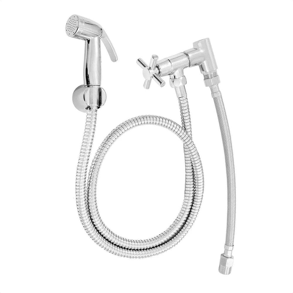 Ducha Higiênica de Metal Flexível Roddex Cromado