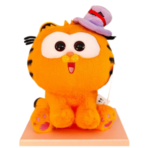 Brinquedo de pelúcia Sanmu Cartoon Garfield Cat Gentleman para crianças
