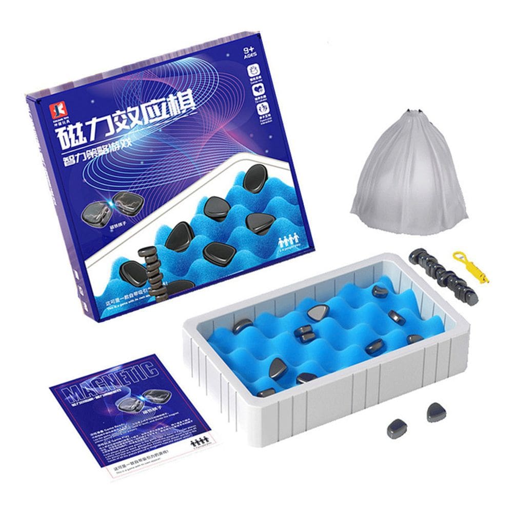 Conjunto de xadrez Magnetic Battle para crianças com 2 tabuleiros