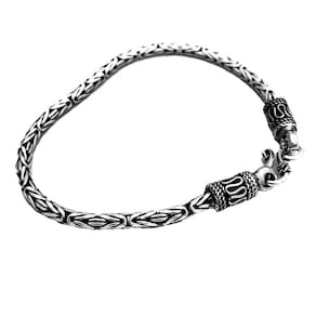 Pulseira Masculina Bali Prata 925 Ponto Peruano 3mm