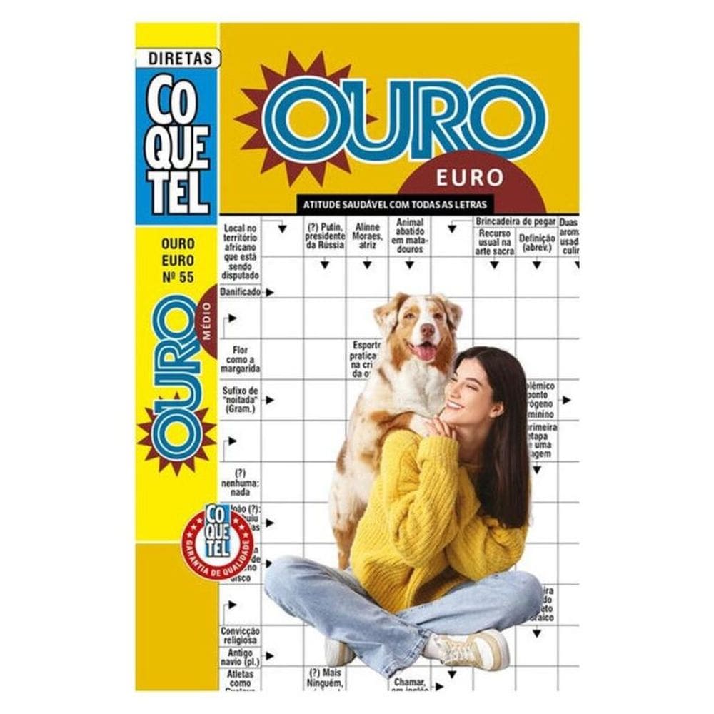 Palavras-Cruzadas Diretas Coquetel Ouro Euro 55