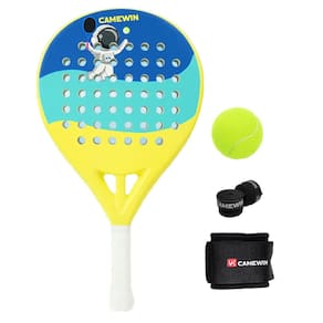 Raquete de tênis de padel CAMEWIN em fibra de carbono 18k 360g + 10g