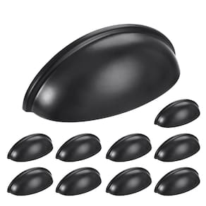 Gaveta Bin Cup Puxa HOMOTEK para armários em preto fosco x10