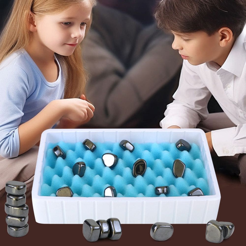 Jogo de mesa de xadrez com efeitos magnéticos para pais e filhos interativo