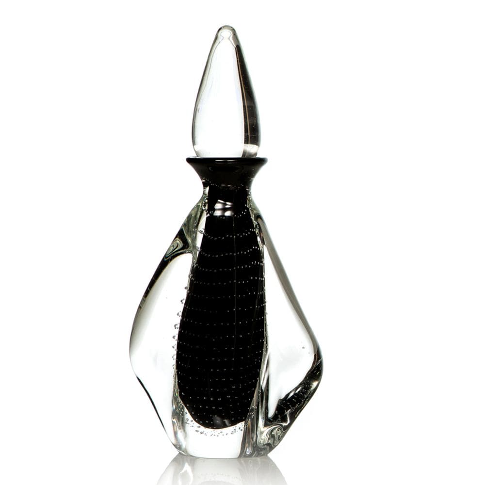 Garrafa Em Cristal Murano Preto  São Marcos