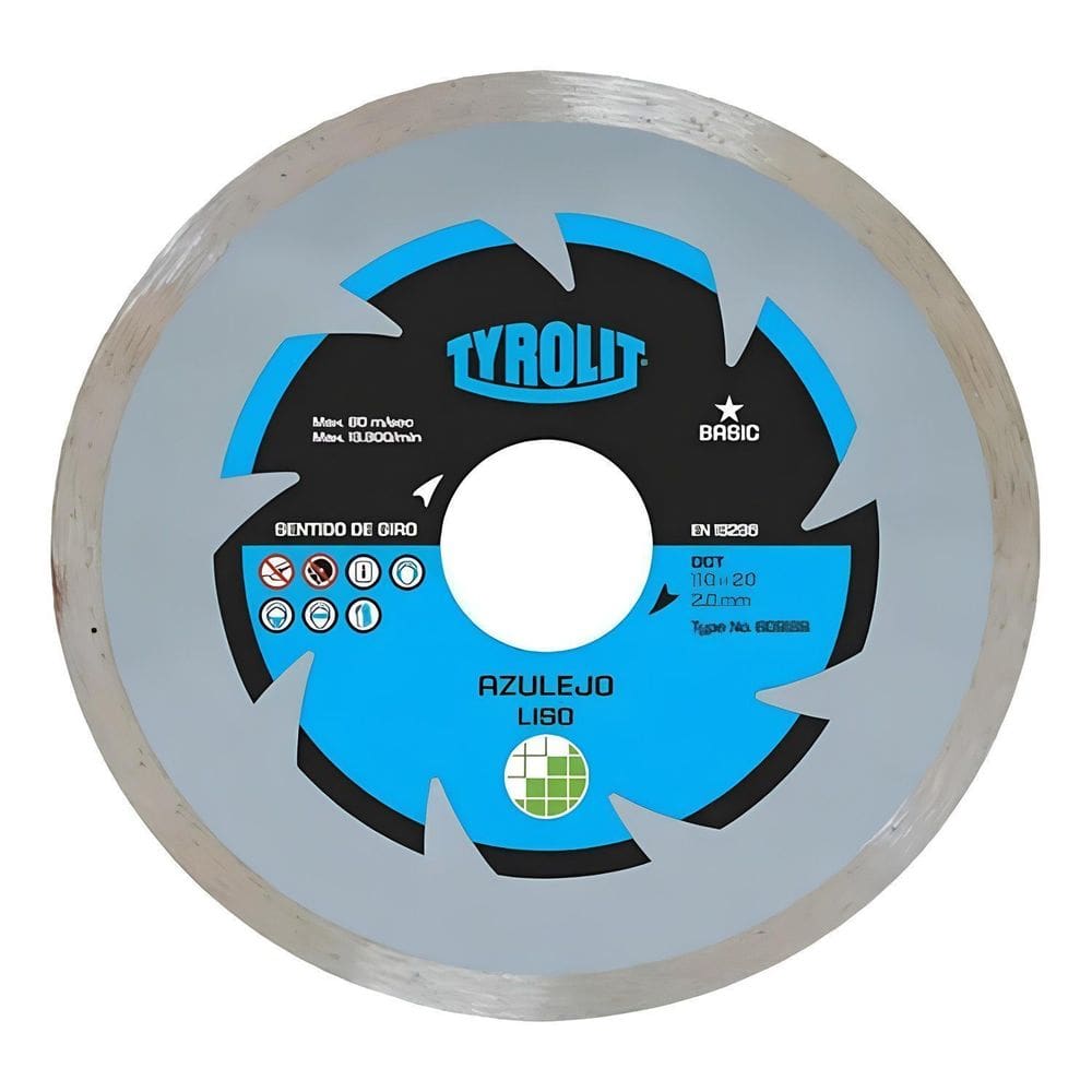 Disco Diamantado 110mm Contínuo Basic Tyrolit