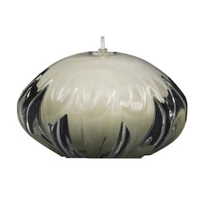 Lamparina Em Cristal Murano Pérola São Marcos 8x12x12cm