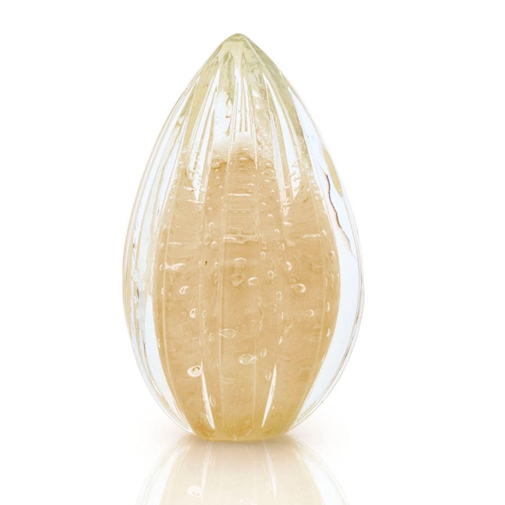 Vaso Pinha Em Cristal Murano Pérola  São Marcos