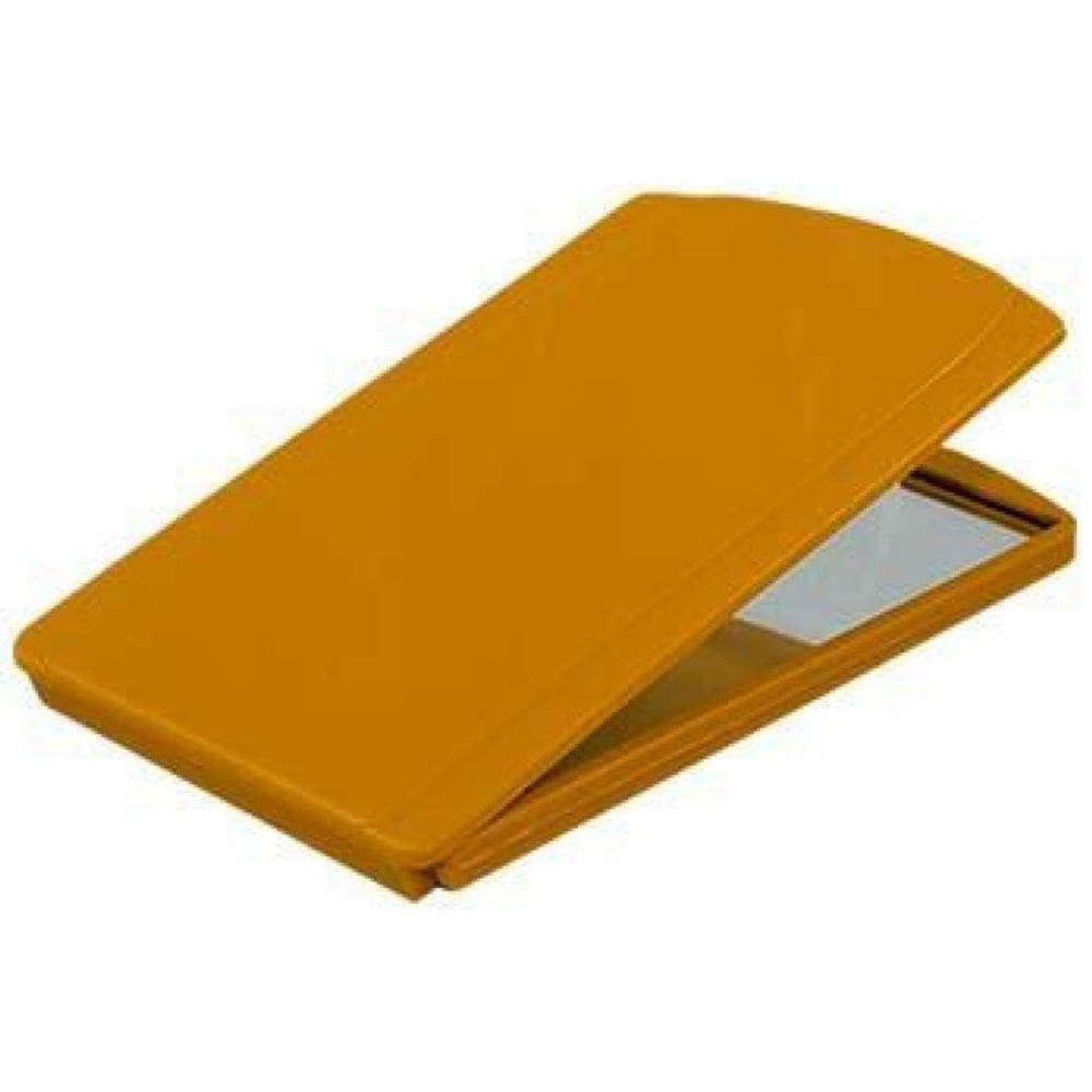 Kit 6 Espelhos De Bolsa Dourado Plástico Premium