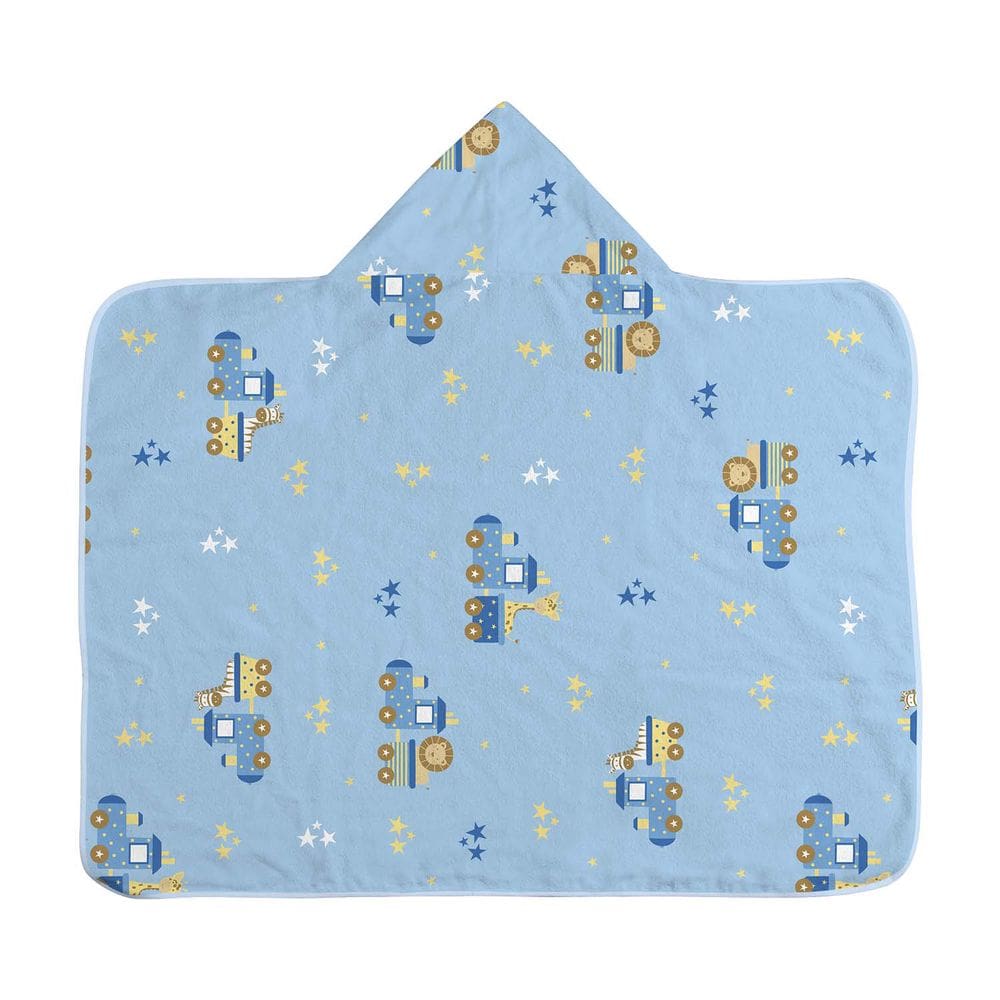 Toalha Estampada com Capuz com Forro 70 cm x 90 cm Bercinho