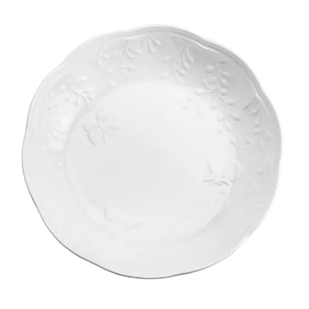 Prato Fundo em Porcelana New Bone Butterfly Flower 21,5x21,5cm 220132 - Lyor