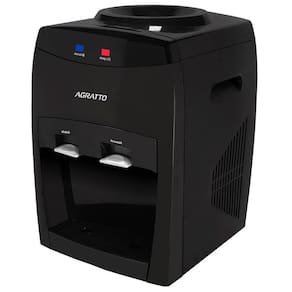Bebedouro Refrigerado Eletrônico Bivolt Água Gelada Natural Garrafão Galão Preto Agratto