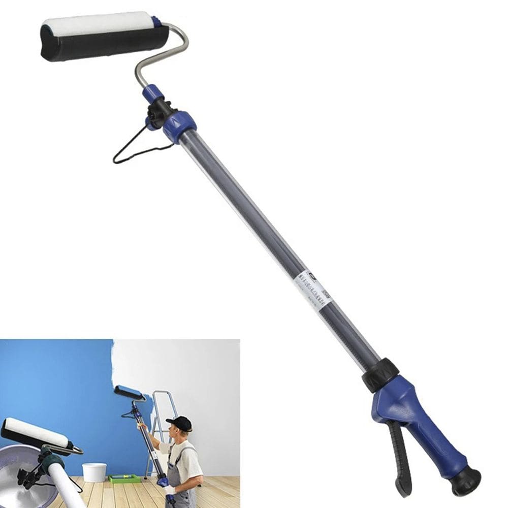 Rolo de Tinta Com Reservatorio Profissional Extensivel Tintura Parede Retratil Pintura Teto Decoraçao Casa