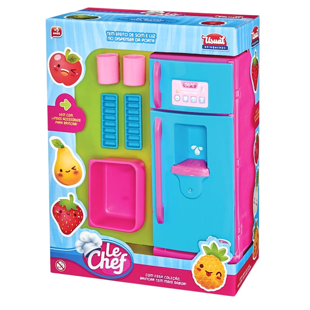 Color Chefs Kit Geladeira com Som E Luz 417