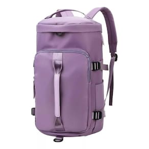 Bolsa Mala Viagem Esportiva Fitness Academia Vira Mochila unissex lilas