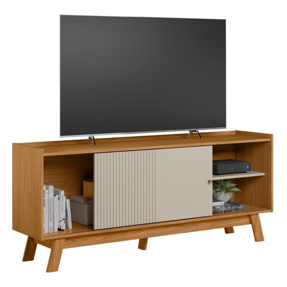 Rack De 65 Polegadas Com Friso Cardiff Nature Off-white
